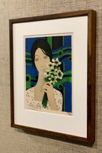 Load image into Gallery viewer, &#39;Woman with Flowers&#39; by Yves Ganne - ON SALE