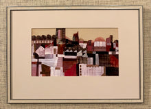 Load image into Gallery viewer, &#39;Abstract Cityscape in Pink and Red&#39; by Hans Fritzdorf