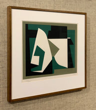 Load image into Gallery viewer, &#39;Untitled&#39; (Abstract in Green and Black) by Leida Rives