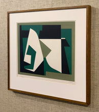 Load image into Gallery viewer, &#39;Untitled&#39; (Abstract in Green and Black) by Leida Rives