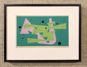'Abstract in Green and Pink' by Knud Raunkiær Jensen