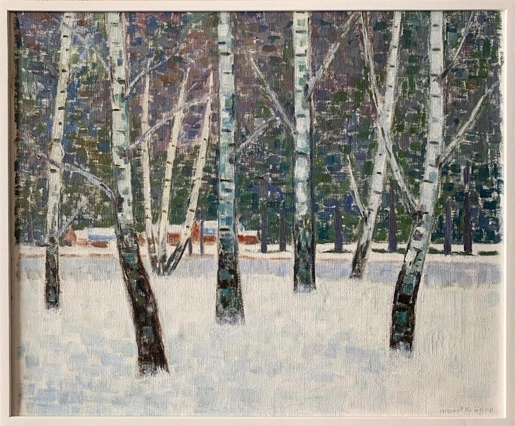 'Snow Birch Forest, Öland' by Albert Krüger