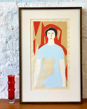 Load image into Gallery viewer, &#39;Woman in Blue Dress&#39; by Bertil Berntsson