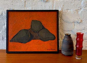 'Päron med röd fond' (Pears with Red Background) by Birgit Forssell - ON SALE