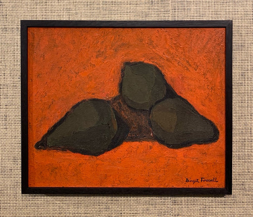'Päron med röd fond' (Pears with Red Background) by Birgit Forssell - ON SALE was $950 now $695 - 10thANNIVERSARYSALE