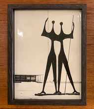 Load image into Gallery viewer, &#39;Os Candangos bronze sculpture,  Brasilia by Bruno Giorgi&#39; - original vintage press photograph