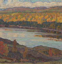 Load image into Gallery viewer, &#39;Autumn Landscape with River and Houses&#39; by Carl Magnus Lindqvist