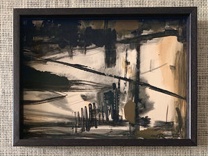 'Abstract in Black and Brown' by Carl Runnström