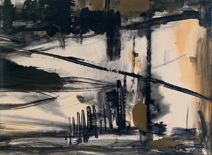 'Abstract in Black and Brown' by Carl Runnström