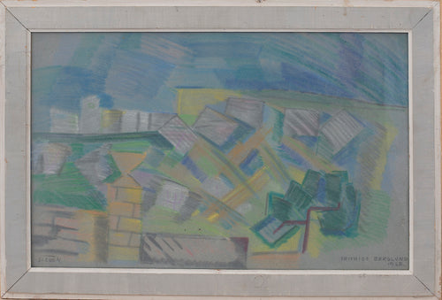 'Geometric Landscape' by Frithiof Berglund - ON SALE was $440 now $195 - 10thANNIVERSARYSALE