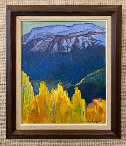 'Höstbjörkar mot Skorve, Norge' (Autumn birches against Skorve, Norway) by Fritz Smedberg