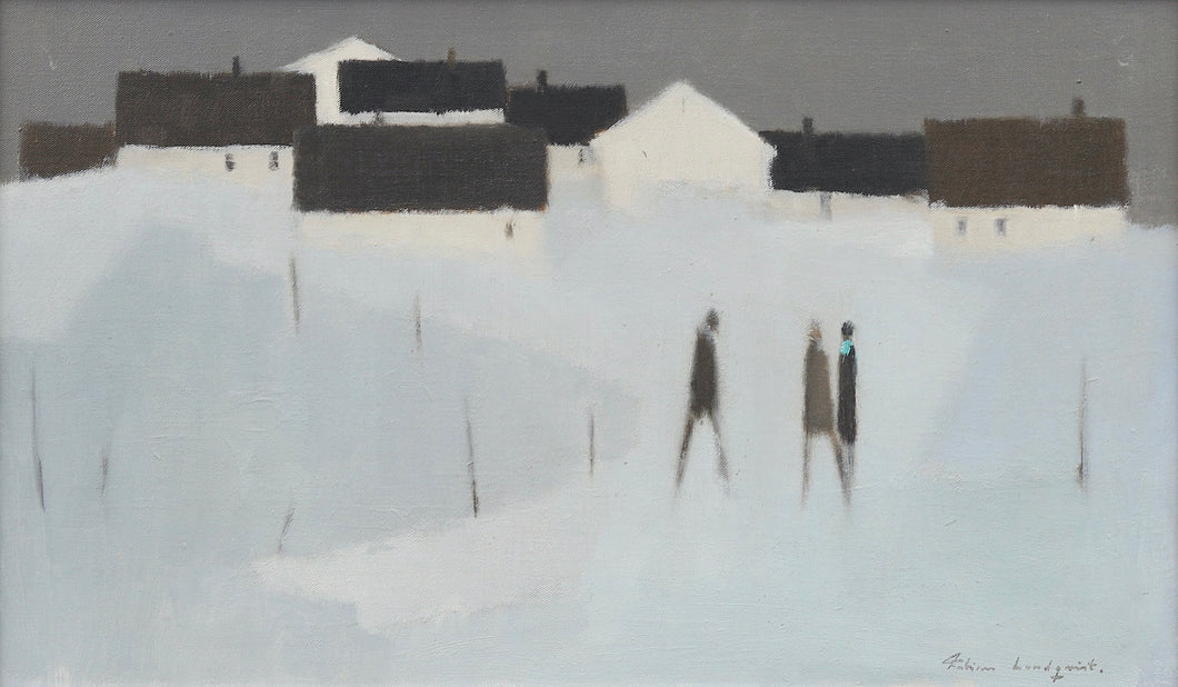 'Figures Meeting in Winter Landscape' by Fabian Lundqvist
