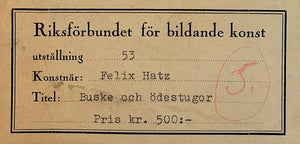 'Buske och Ödestugor' (Shrub and Wilderness Cottage) by Felix Hatz