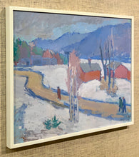 Load image into Gallery viewer, &#39;Figures Walking in Winter Landscape&#39; by John Hedman