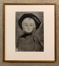 Load image into Gallery viewer, &#39;Girl With Blue Ribbon, 1941&#39; (Flicka med blått band, 1941) by Helene Schjerfbeck