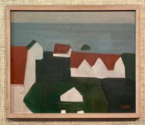 'Coastal Landscape with Houses' by Georg Andreas Källkvist