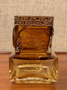 Glass and bronze vase by Pentti Sarpaneva