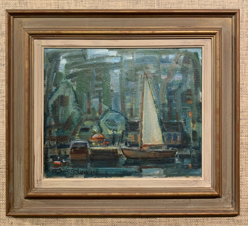 'Boats at the Pier' by Gunnar Söderman