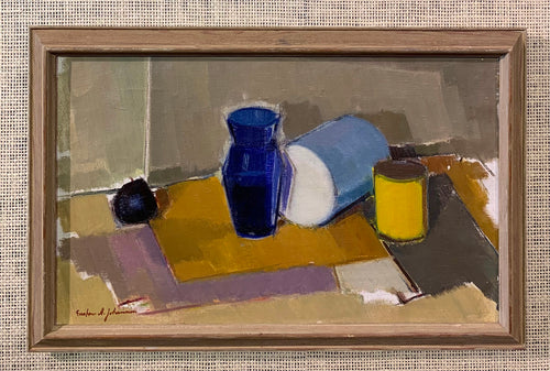 'Still Life With Blue Vase' by Gustav Adolf Johansson - ON SALE