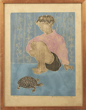 Load image into Gallery viewer, &#39;Boy With Turtle&#39; by Hans Gerhard Sørensen