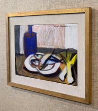 Load image into Gallery viewer, &#39;Still Life with Herring, Leeks and Blue Vase &#39; by Hans Larsson - ON SALE
