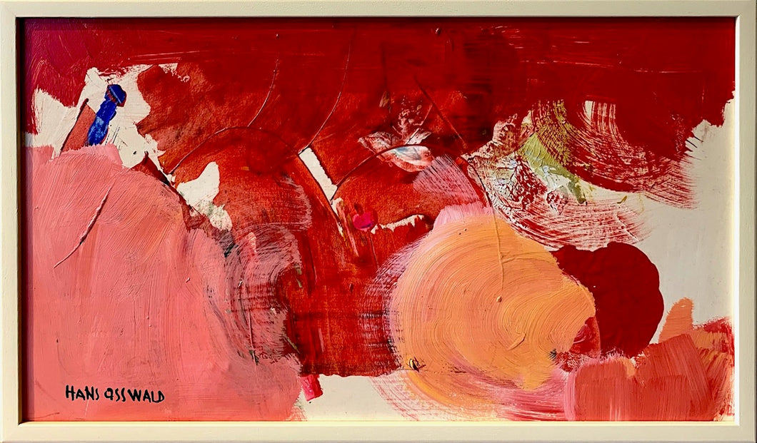 'Red and Pink Abstract' by Hans Osswald