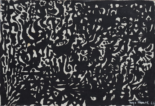 'Abstract in Black and White' by Inga Hense