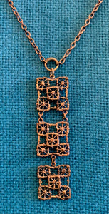 Pitsi bronze kinetic pendant necklace by Pentti Sarpaneva