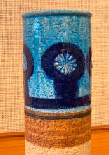 Load image into Gallery viewer, Vase in Turquoise and Cobalt Blue by Inger Persson for Rörstrand