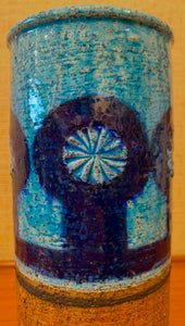 Vase in Turquoise and Cobalt Blue by Inger Persson for Rörstrand