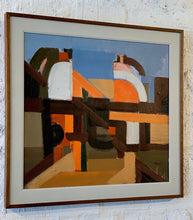 Load image into Gallery viewer, &#39;Abstract in Orange, Brown and Blue&#39; by Ivar Morsing