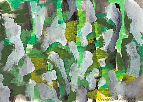 'Abstract in Green and Grey' by Johan Waldenström - ON SALE was $640 now $440 - 10thANNIVERSARYSALE