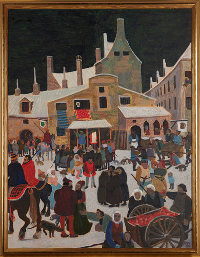 'Town Square' (after Bruegel) by Jürgen von Konow