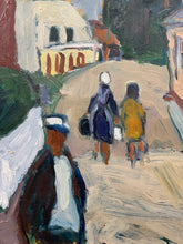 Load image into Gallery viewer, &#39;Village Street with Figures&#39; by Lil Silfverling