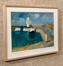 Load image into Gallery viewer, &#39;Moored Boat and Lighthouse&#39; by John Börén - ON SALE