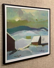 Load image into Gallery viewer, &#39;Nordic Winter Landscape with Houses&#39; by Knud Horup