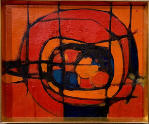 'Abstract in Orange' by Orla Lau