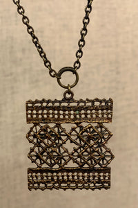 Pitsi bronze pendant necklace by Pentti Sarpaneva