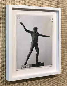 'Statue of Poseidon at the United Nations General Assembly building' - original vintage press photograph