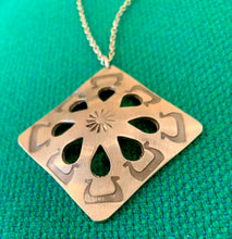 Load image into Gallery viewer, Rolf Buodd pewter Modernist Viking pendant necklace