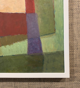'Abstract Composition in Green, Red and Tan' by Sune Skote