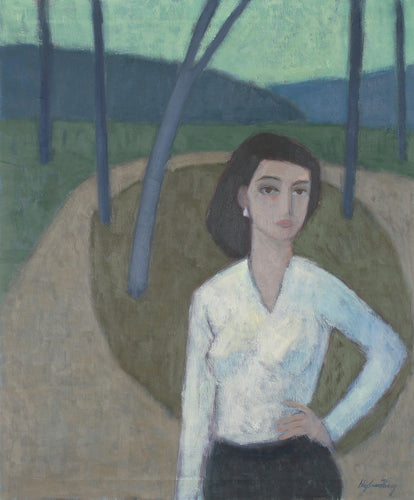 'Woman in Landscape' by Stig Sandberg