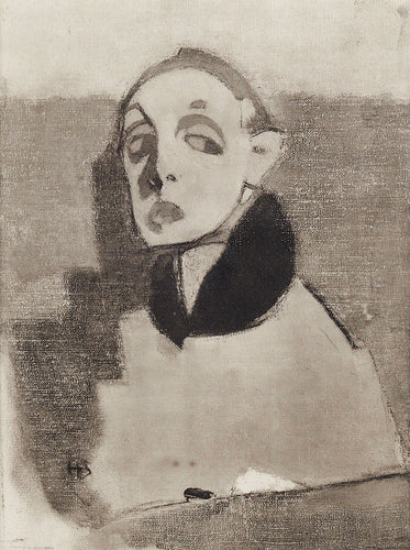 'Self-portrait, 1937-1945' (Självporträtt, 19437-1945) by Helene Schjerfbeck
