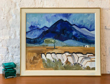 Load image into Gallery viewer, &#39;Sheep Grazing at the Base of the Mountains&#39; by Kerstin Lundberg-Stenman