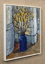 Load image into Gallery viewer, ‘Forsythia in Blue Vase’ by Stig Rosell