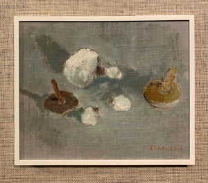 'Still Life with Mushrooms and Garlic' by Hans Wagnstedt
