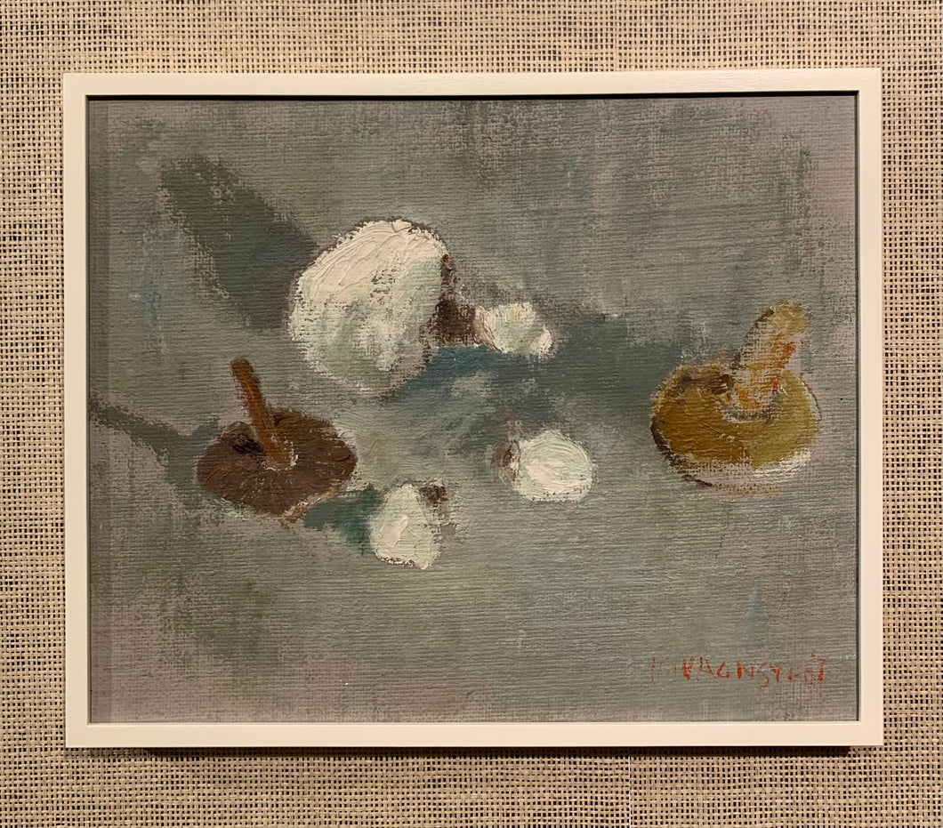 'Still Life with Mushrooms and Garlic' by Hans Wagnstedt