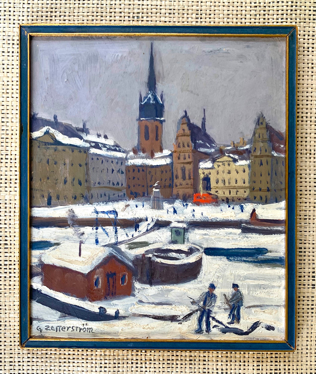 'Stockholm Winter Scene' by Gunnar Zetterström