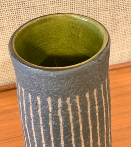 Striped vase by Mari Simmulson for Upsala-Ekeby