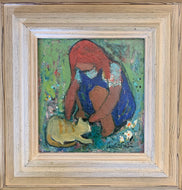 'Girl With Kitten' by Carsten Ström